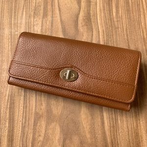 Brown Accordion Wallet